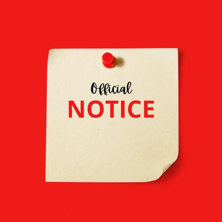 Background image for notice