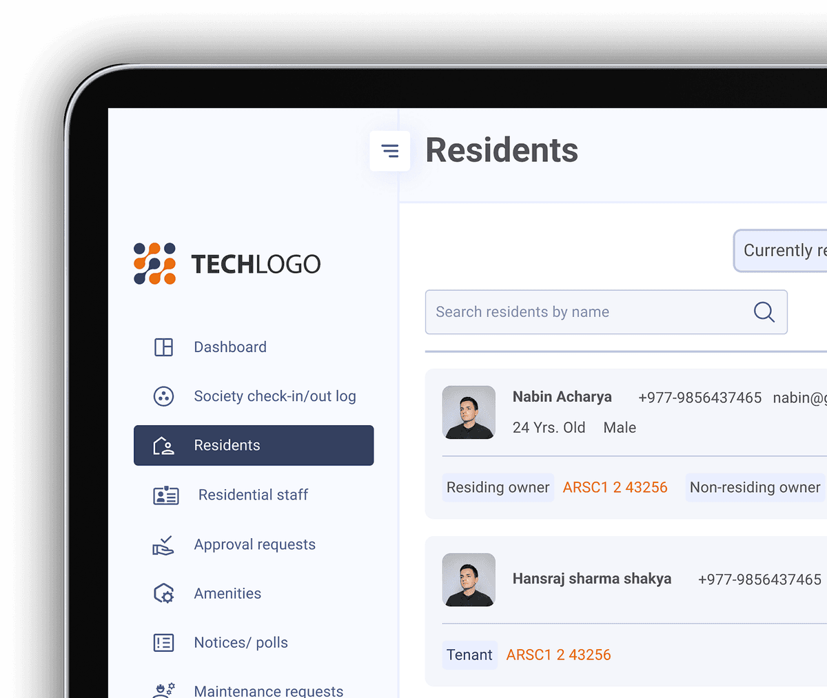 Manage All Residents