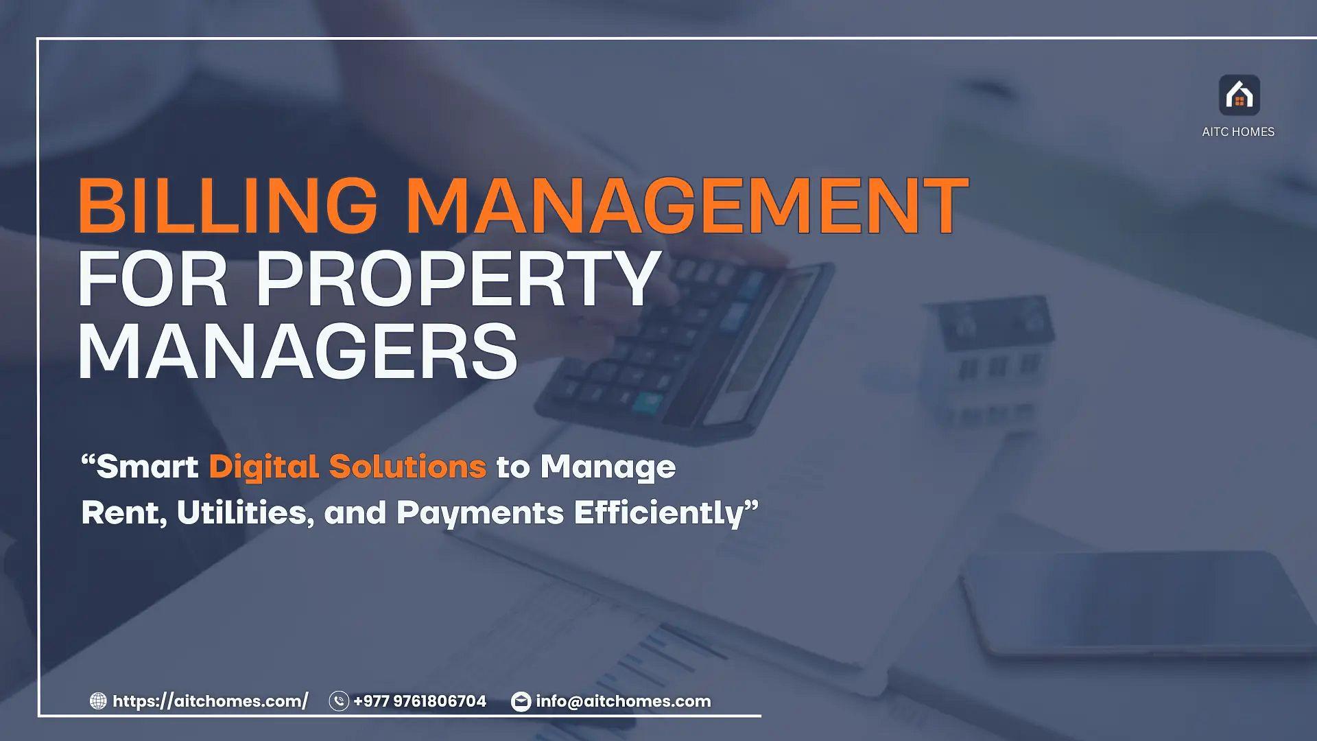 Billing Management for Property Managers